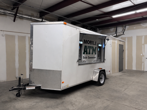 Mobile ATM Trailer For Sale with 2 Genmega GT3000 ATMs