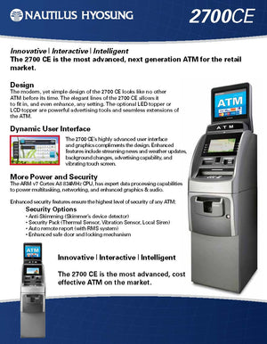 NAUTILUS HYOSUNG 2700CE ATM BROCHURE PAGE 1