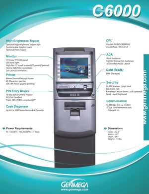 GENMEGA C6000 ATM BROCHURE PAGE 2